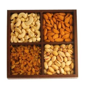 DRY FRUITS GIFT BOX ( KAJU/BADAM/PISTA/KISMIS) each 100 gm